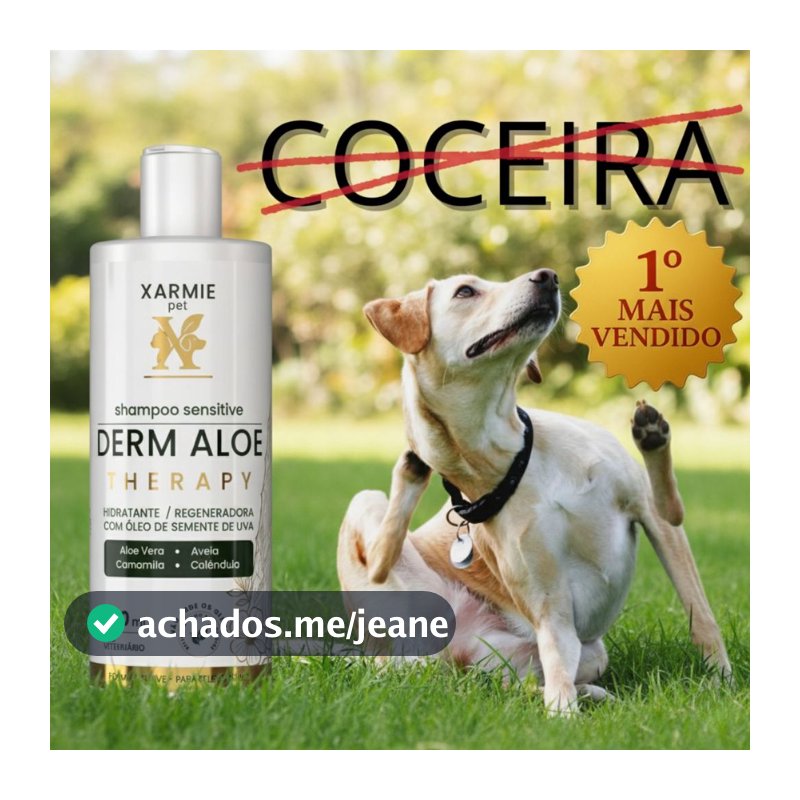 XARMIE Shampoo Dermatológico Para Pets – Ideal Para Coceira, Alergia e Dermatite Canina