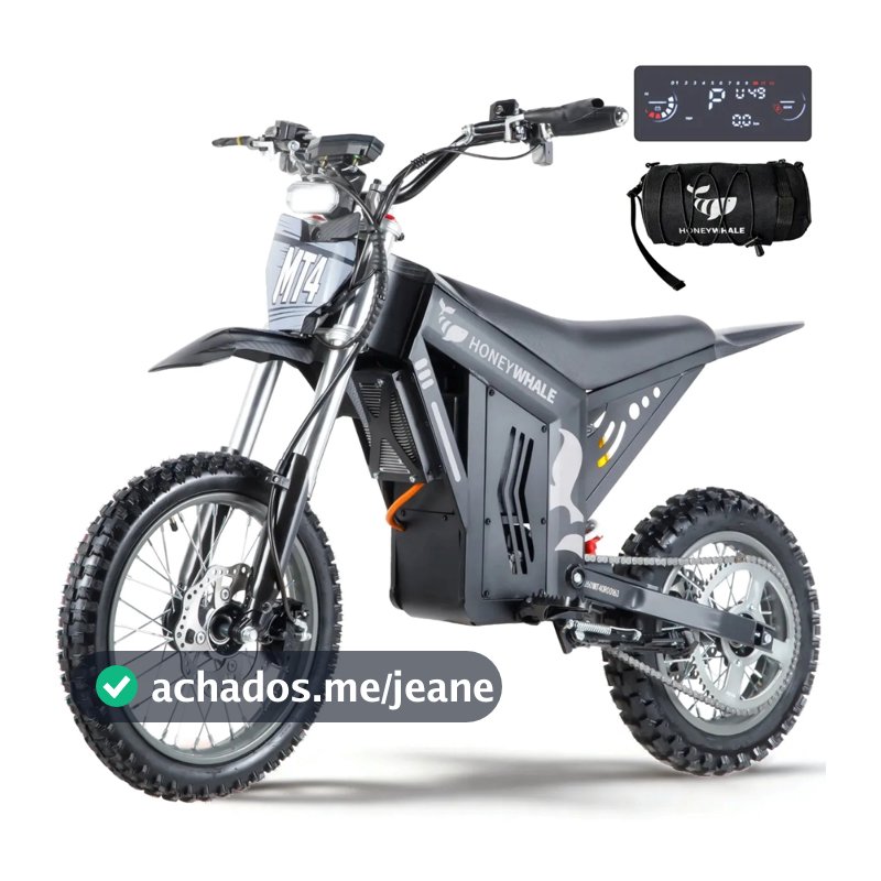 Bicicleta Elétrica HONEYWHALE MT4 com Motor 2000W e Autonomia de 50 km