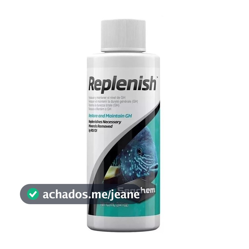 Seachem Replenish 100ml - Restaurar E Manter Gh