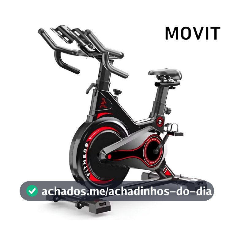 Bicicleta Spinning Ergométrica Adking Magnética Roda Inércia 13kg Vermelha Vermelho 127/220v