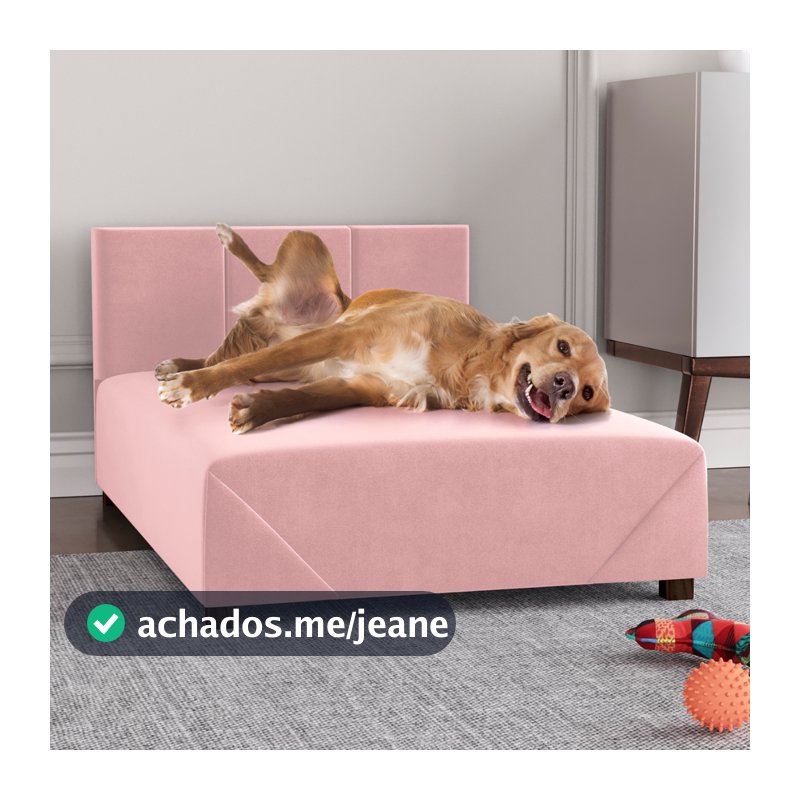 Cama Box Pet D28 Suede 80 e 60cm