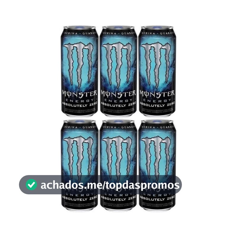 Energético  Monster Absolutely 473ml  6Un