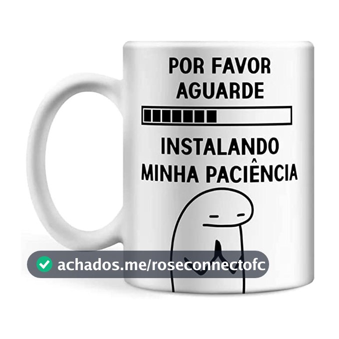 Caneca Flork Meme - Instalando Minha Paciência - 325ml