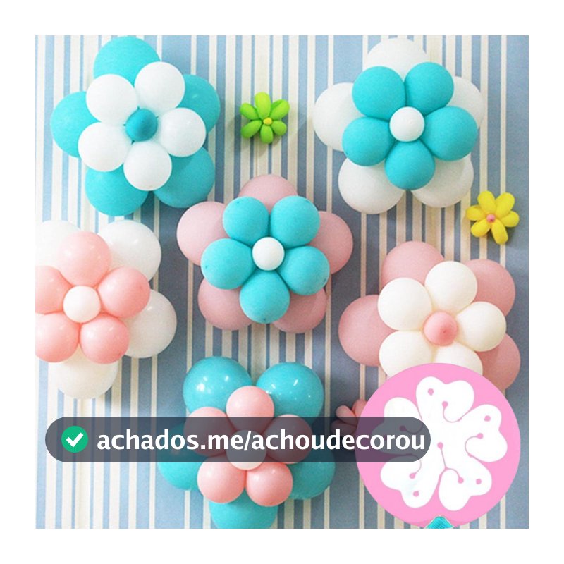 Clipe Suporte Para Fazer Flor De Balão Bexiga Para Festas e Decorações