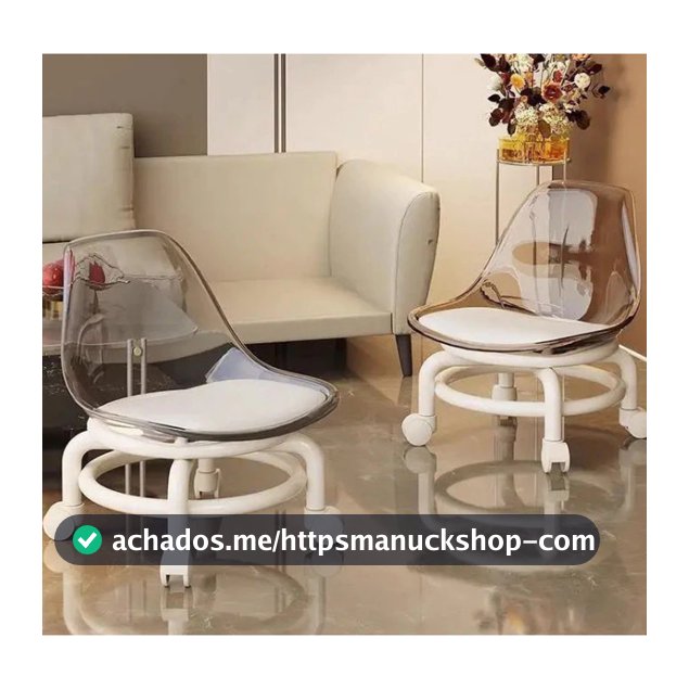 Mini Cadeira Banqueta Pequena com Rodinhas BM-F1149
