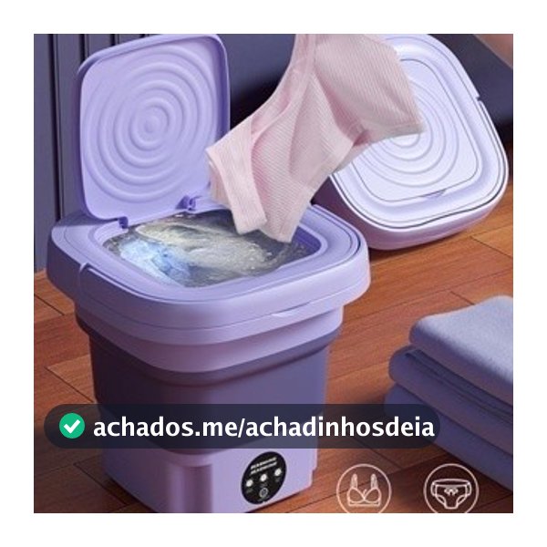 Mini Máquina de Lavar 9L Portátil Dobrável com Centrífuga para Roupas Pequenas Moderna