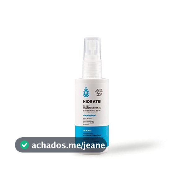 Leave-in Spray Multifuncional Hidratei 60ml Travel Size Proteção Térmica Antifrizz Brilho