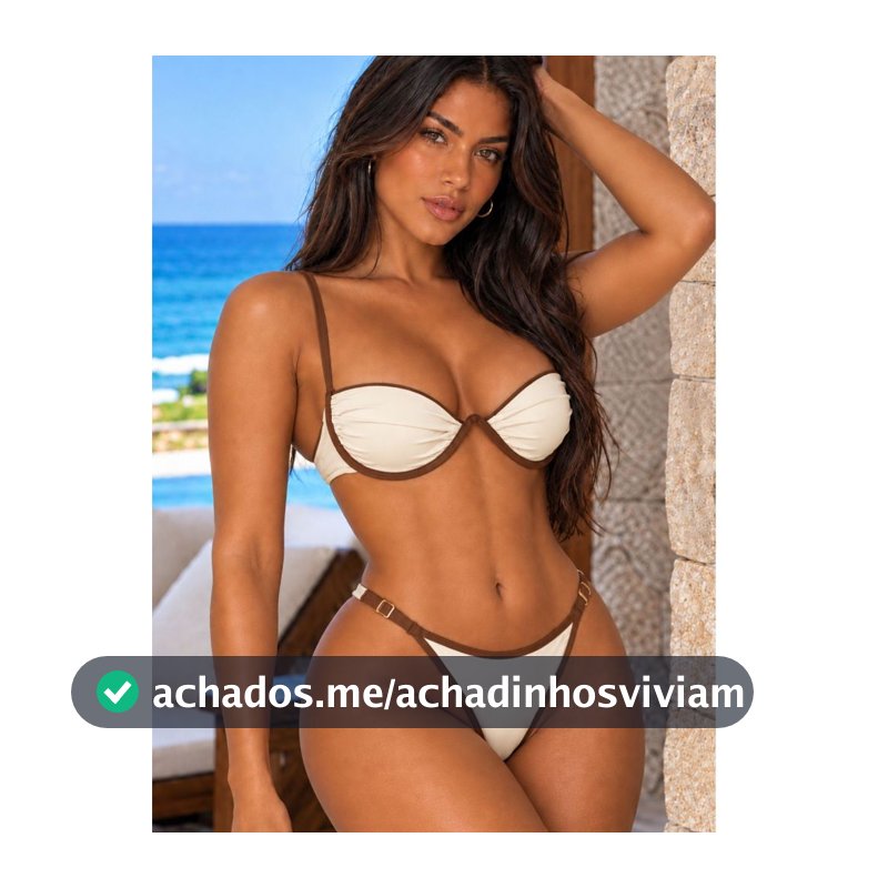 Biquíni Verão Feminino Com Aro Calcinha Cavada Conjunto Praia Piscina Marquinha