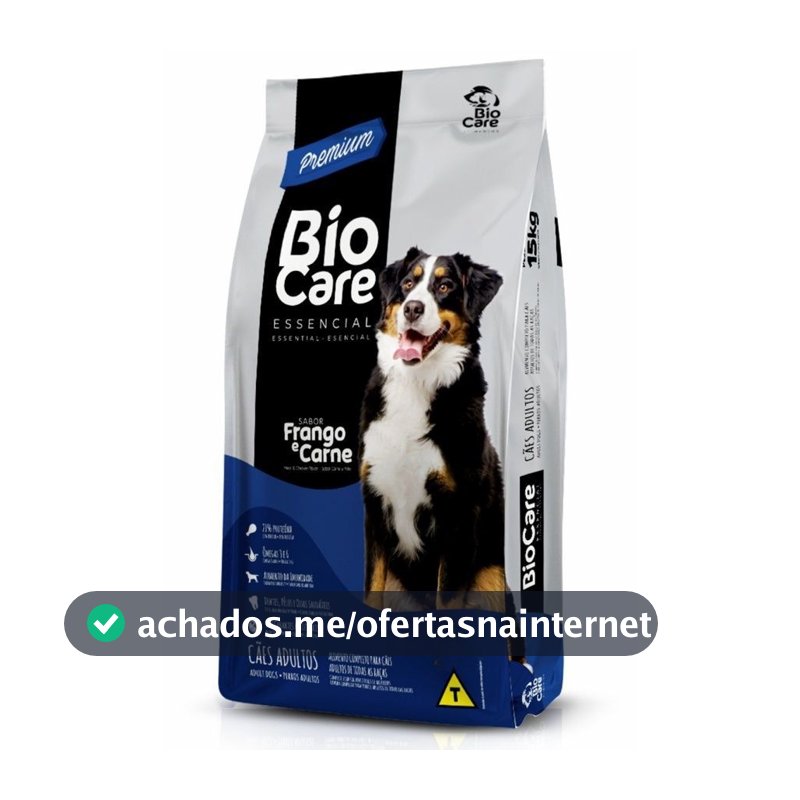 Ração para Cães BioCare Essencial - Frango e Carne 10,1 kg