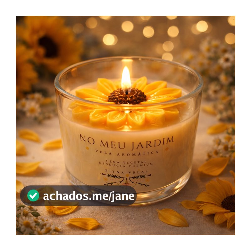 Vela Aromática de Girassol Perfumada