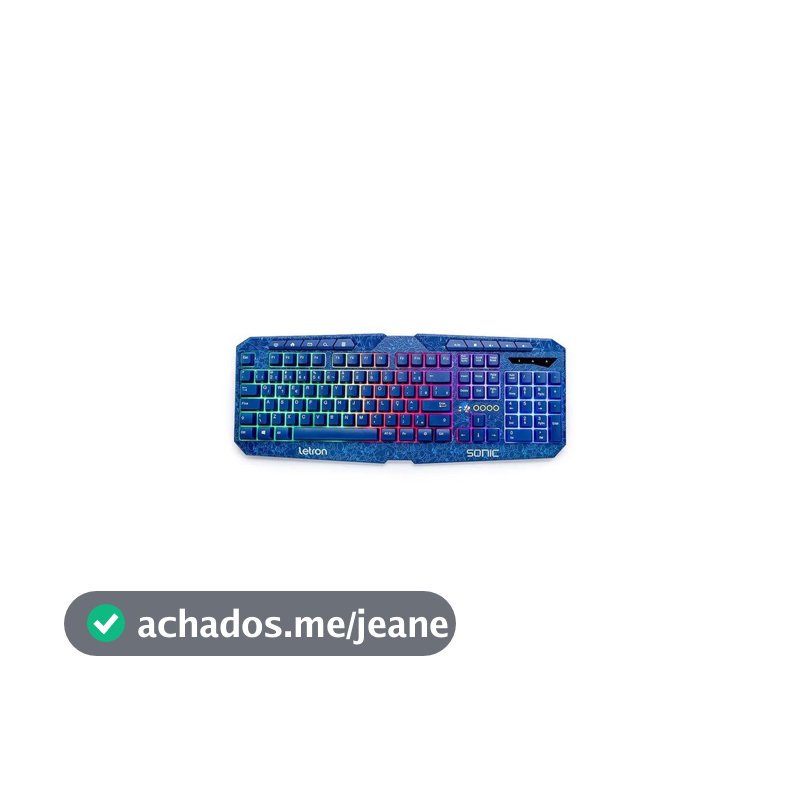 Teclado Gamer Sonic Led Letron