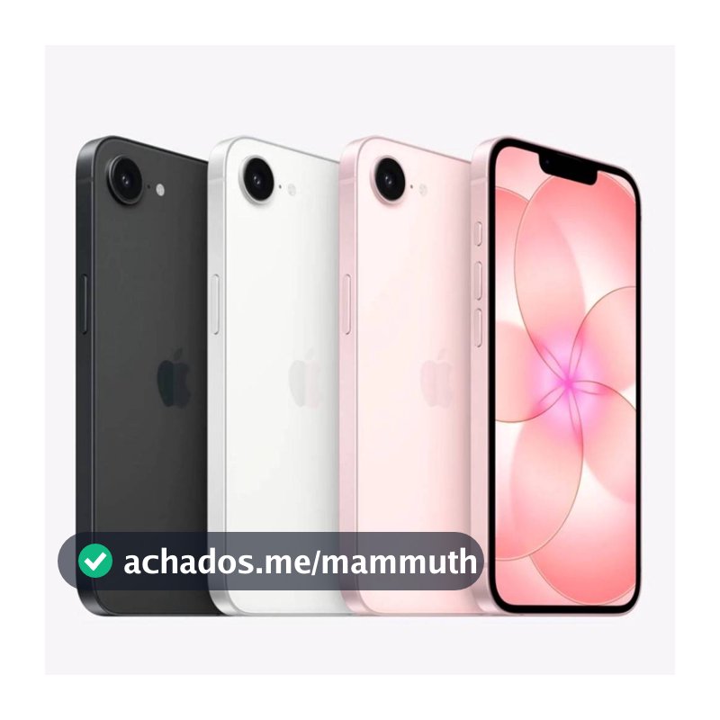 Celular Apple iPhone 17e 256GB 512GB eSim Tela 6,1" 48MP iOS 5G NFC Original Garantia Apple