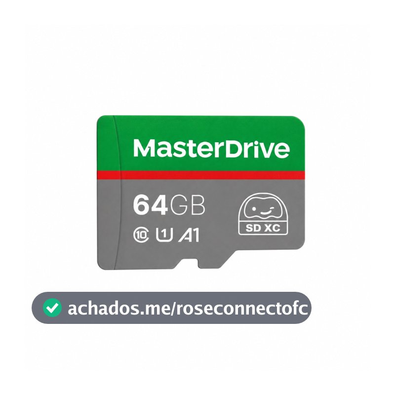 Cartão Memória MicroSD Classe 10 A1 MasterDrive 8GB 16GB 32GB 64GB  Adaptador SD