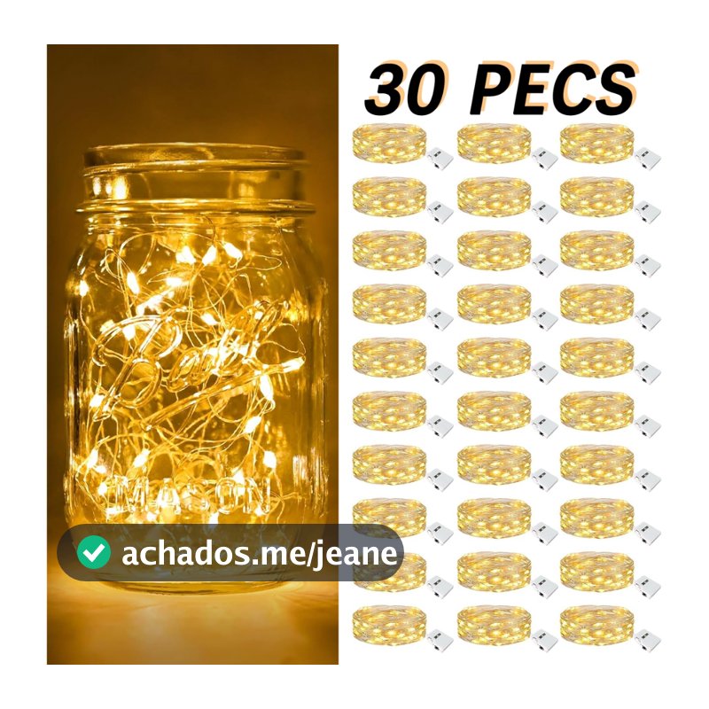30 Fio Luzes De Fada Led 2 ou 3 Metros Para Estantes Festa Em Casa De Casamento Decoração De Natal