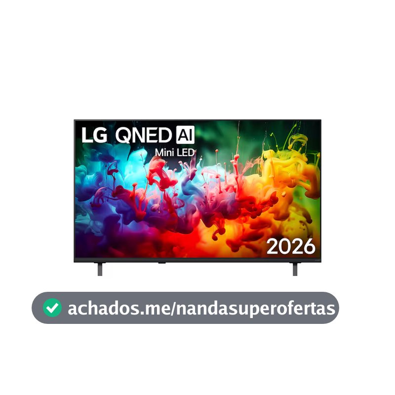 Smart TV 55 Polegadas QNED Mini LED AI 4K QNED70 WebOS 2026 LG