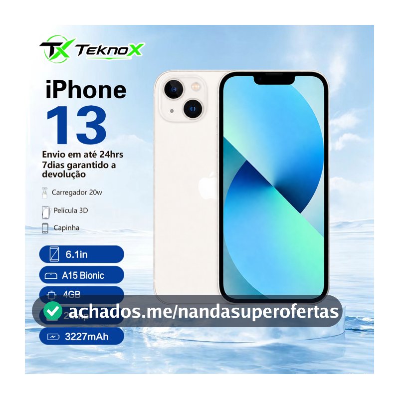 Celular Apple iPhone 13 128GB/256GB VITRINE