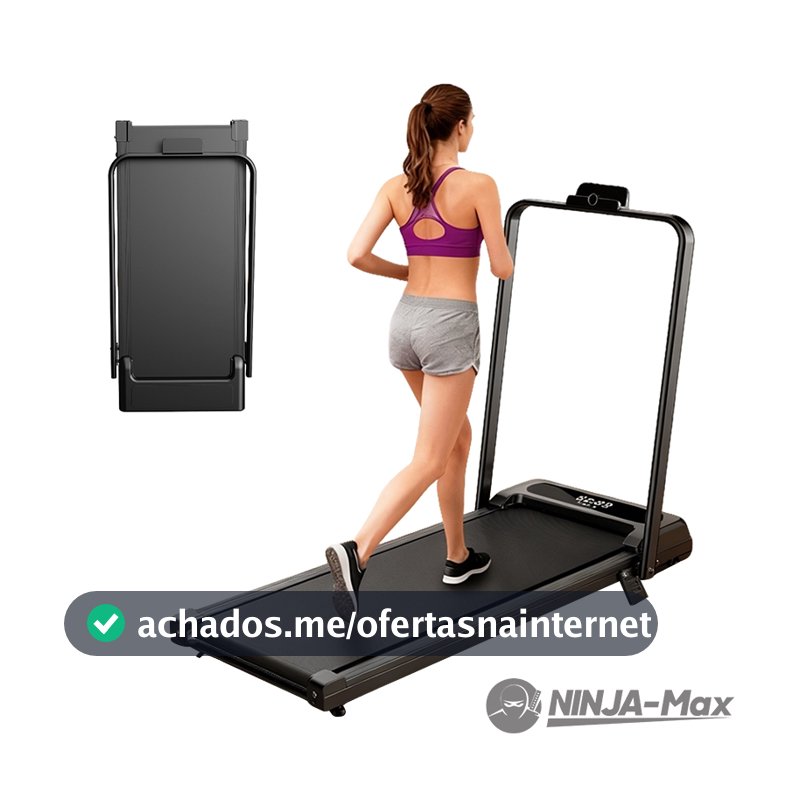 Mini Esteira NINJA-MAX Silenciosa Bivolt(127V/220V) Residencial Suporta 120kg Durável
