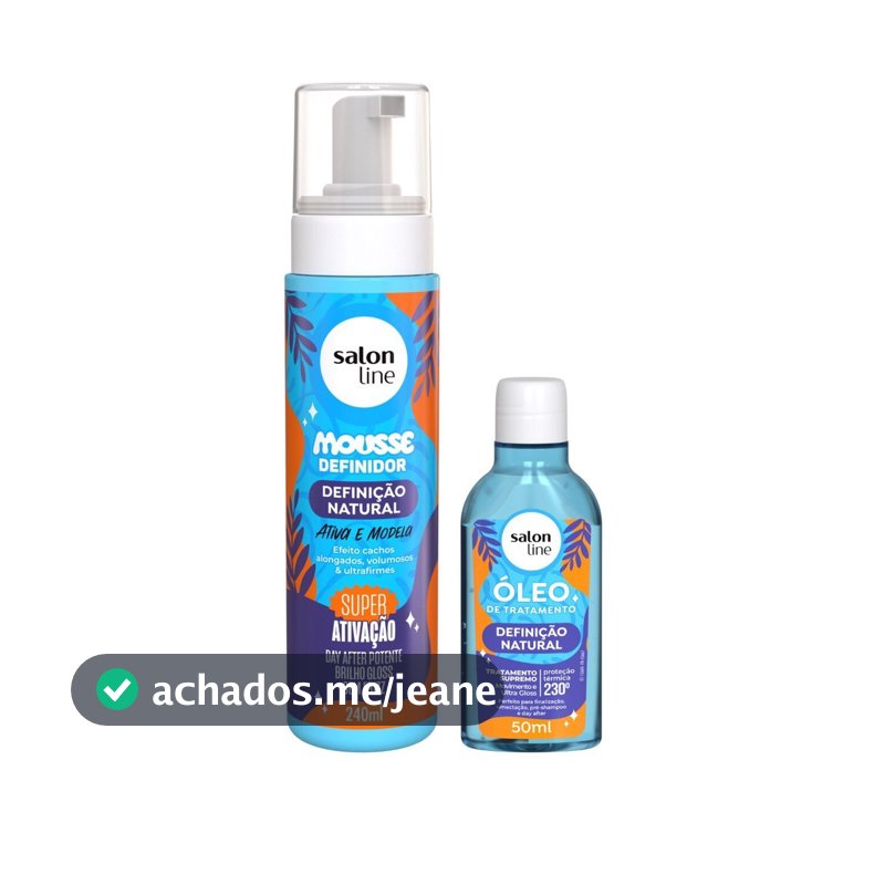 Kit Definição Natural Óleo de Tratamento e Mousse Definidor