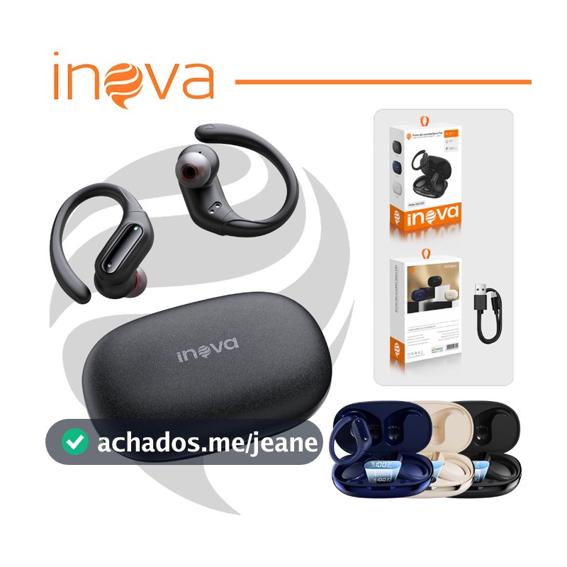 Inova fone de ouvido bluetooth sem fio V6.0 HiFi 50h Potente Grave IPX5 com Microphone original 100%