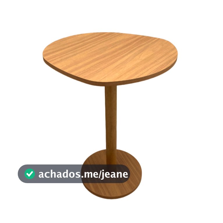 Mesa Monopé Orgânica De Madeira Canto Cama Alt. 65cm - Mel