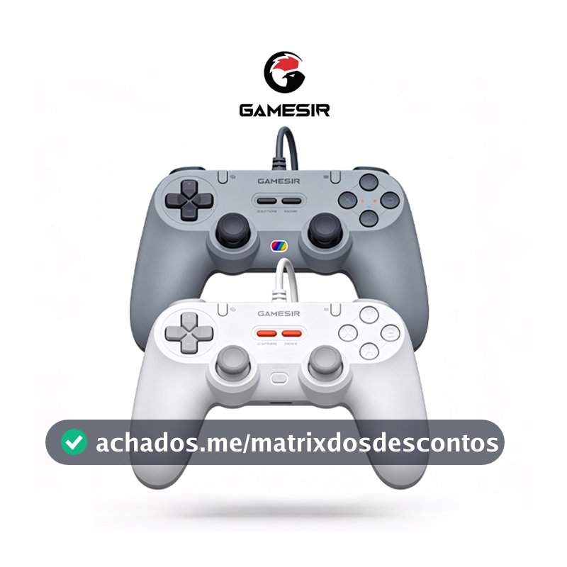 Controle Gamesir Tegenaria T3 Lite Com Fio Para Pc Switch Android Ios Steam Celular Hall Effect Usb