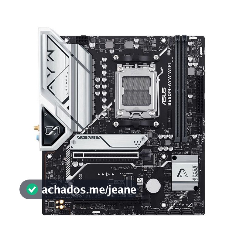 Placa Mãe  Asus B650M-AYW WiFi, DDR5, Socket AMD AM5, M-ATX, Chipset AMD B650 - B650M-AYW-WIFI