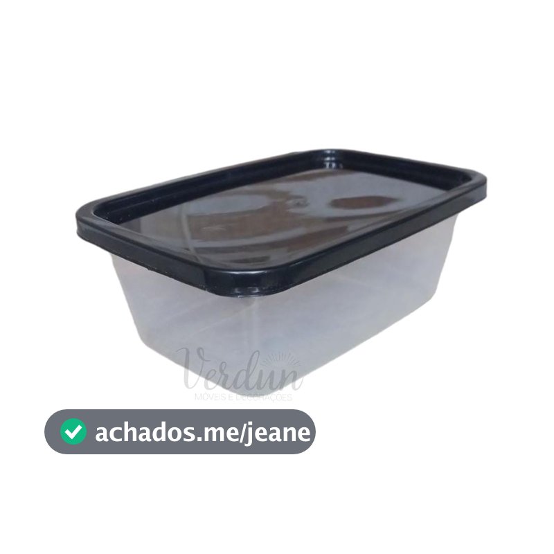 Kit 10 Potes Marmita Fitness Livre BPA 1 litro Congelar Marmita Semanal 1000 Ml Transparente com Tampa Resistente