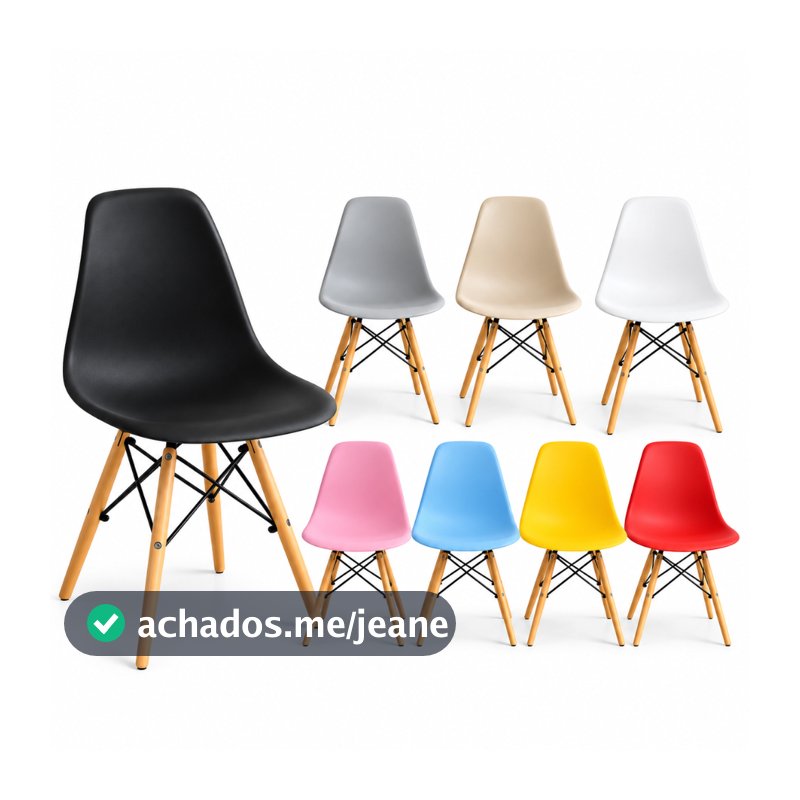 Cadeira Eiffel Eames Design Premium Sala Escritorio Quarto