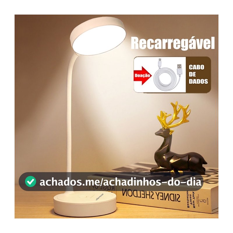 Luminária De Mesa Recarregável Led Com Proteção Os Olhos Usb Iluminaria Abajur Lâmpada De Mesa Para Quarto Dormitório