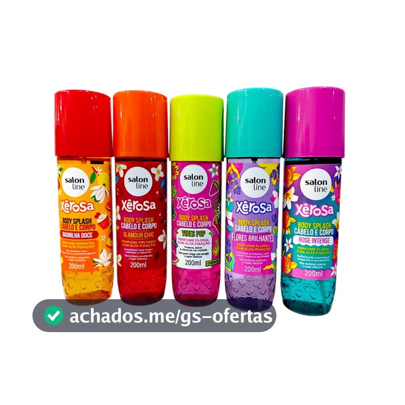 Body Splash Salon Line Para Corpo E Cabelo Xêrosa 200ml