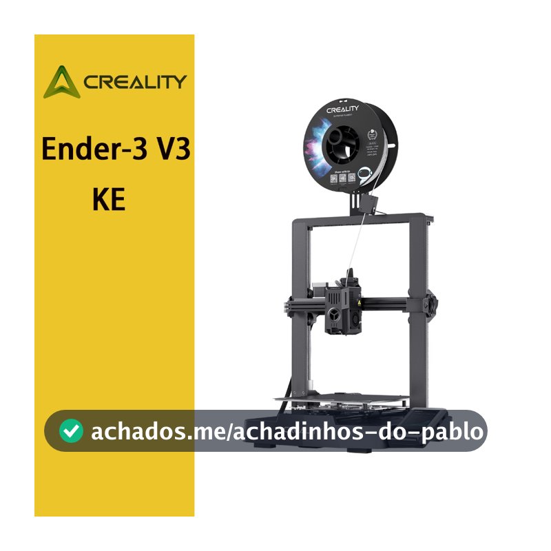 Creality Ender-3 V3 KE Impressora 3D profissional de 500mm/s Alta velocidade DIY - 100-240V