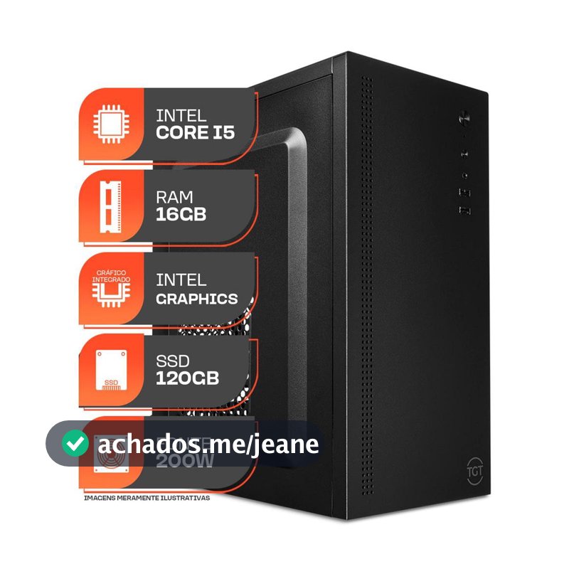 PC Home Essential S, Intel Core I5, 16GB DE RAM, SSD 120GB
