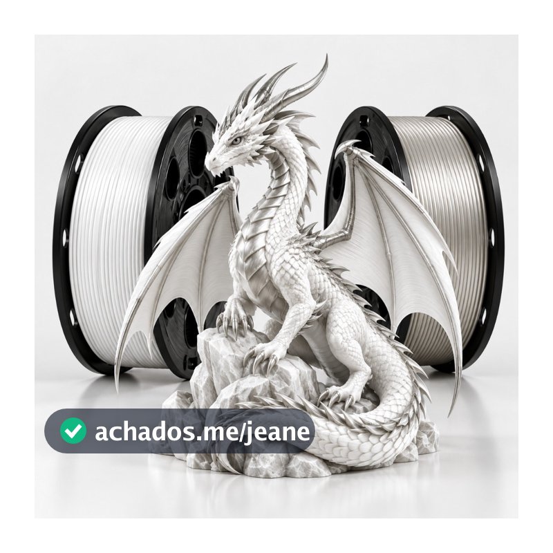 Filamento PLA+ Silk 1KG 1,75mm Premium para Impressora 3D FDM Bambu Lab Creality Brilhante Alta Precisão