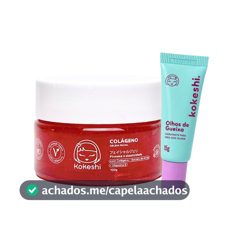 Kit Skin Care Geleia de colágeno e olhos de gueixa kokeshi