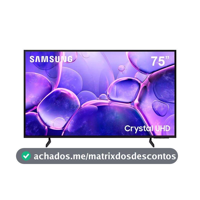 Smart TV 75 4K Samsung 75U8600F Crystal HDR Tizen Alexa e Xbox Gaming