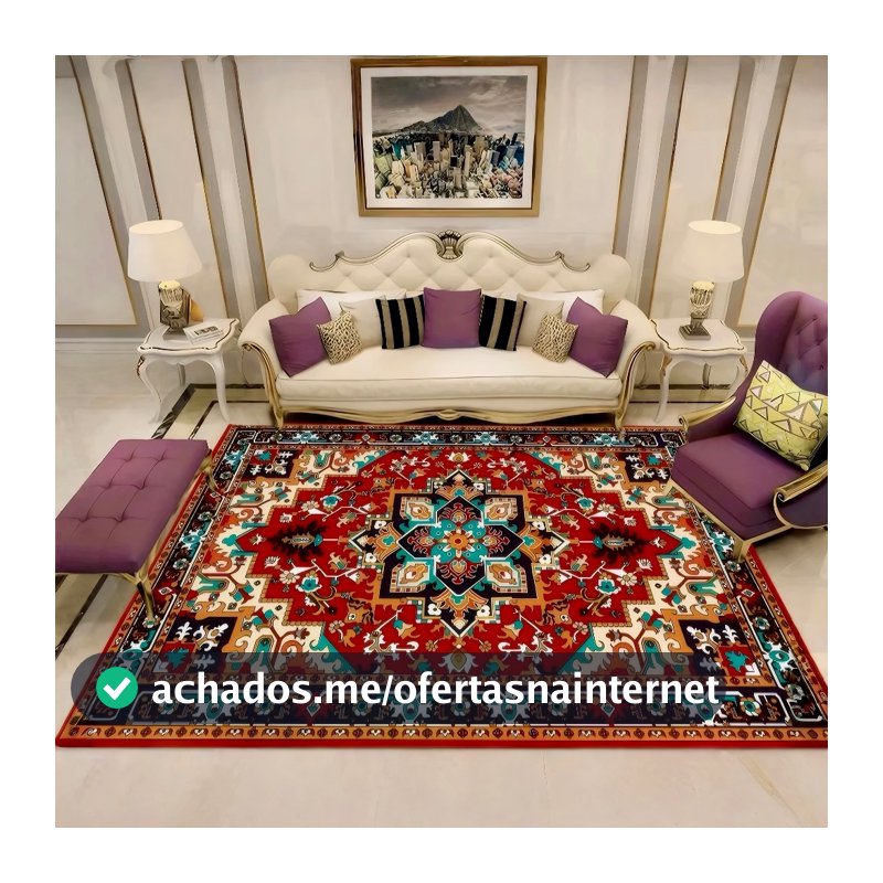 Tapete Estampado Para Sala Quarto Escritório Grande Antiderrapante Belga