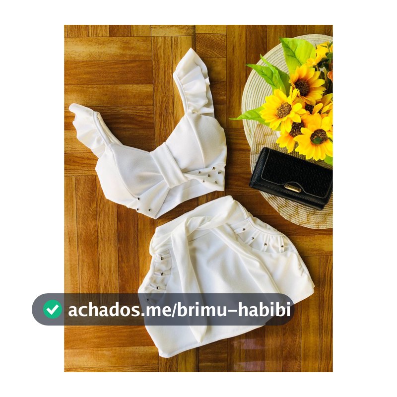 Conjunto Blusa Top feminina Bojo ShortSaia Feminino C06