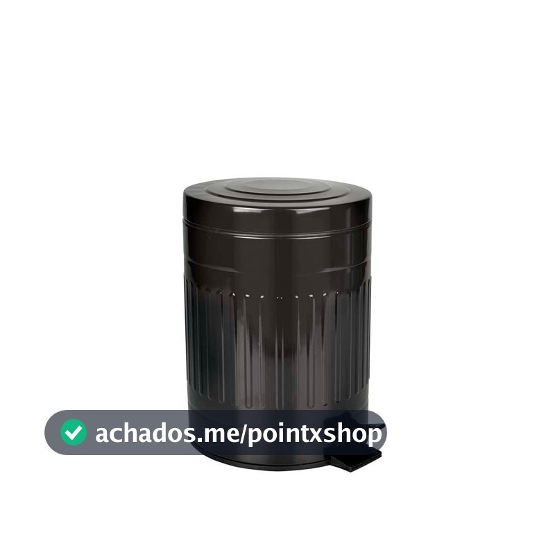Lixeira Com Pedal E Balde Removível 5 Litros Inox Retrô Mor