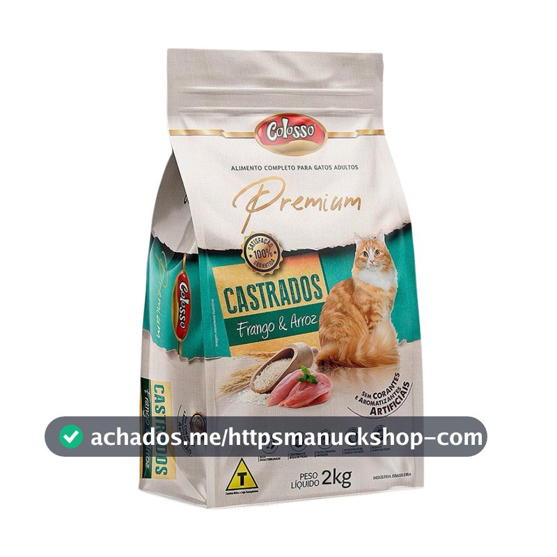 Ração Colosso Premium Gato Castrado 2 Kg Frango