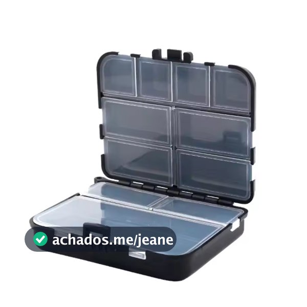 Estojo de Pesca Organizador -  Compacto 11x8x3cm - Ideal para Iscas e Anzóis