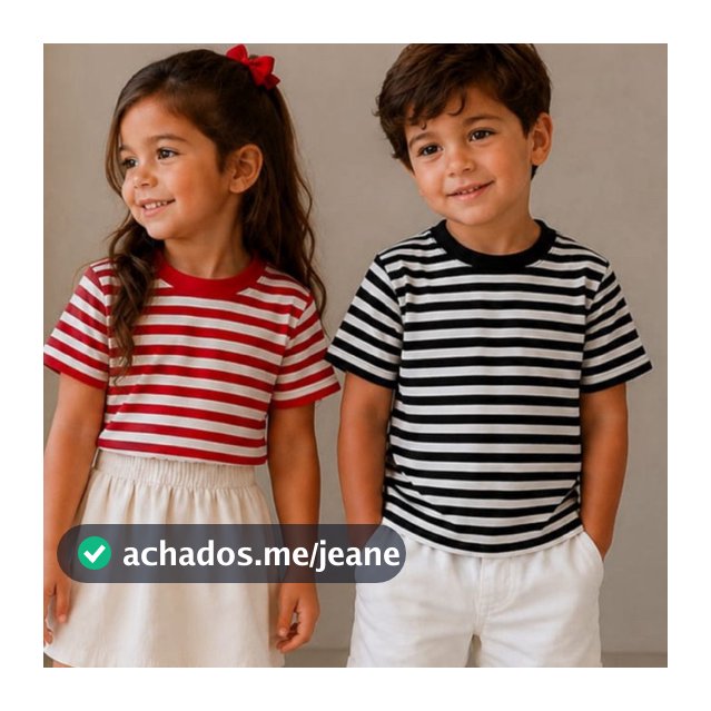 Camiseta Infantil Básica Casual Confortável