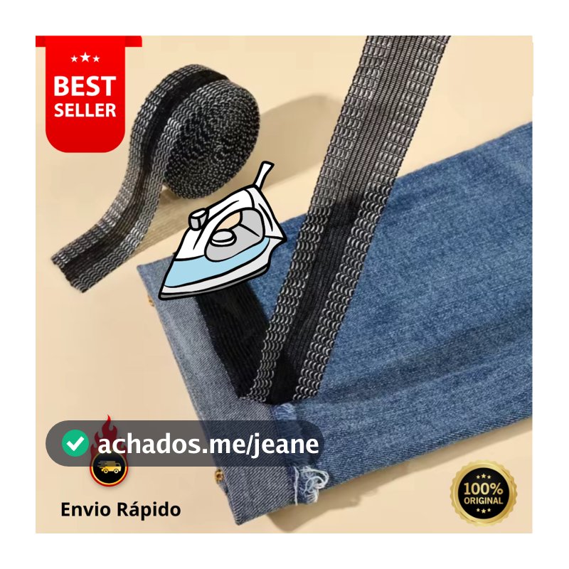 FITA BARRA MÁGICA® ORIGINAL- BARRA BAINHA CALÇA JEANS TECIDOS ROUPAS