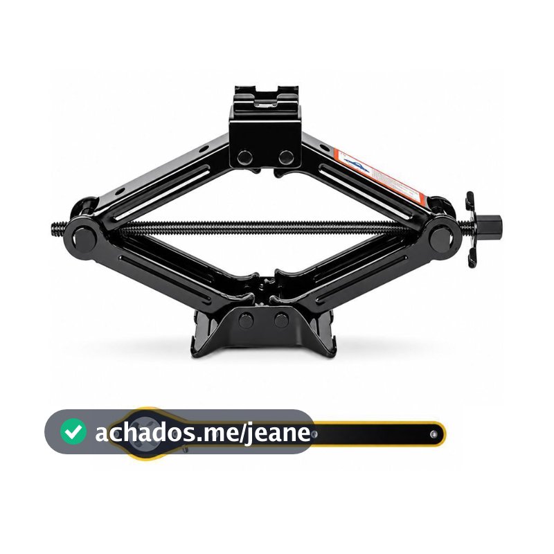 Macaco Sanfona Automotivo 1,5 Tonelada, Mecânico, com Chave Catraca Universal, para Carro MS-3003