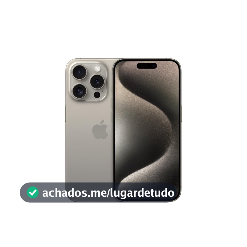 Usado: iPhone 15 Pro 128GB Titânio Natural Bom - bateria 70% - Trocafy - Apple