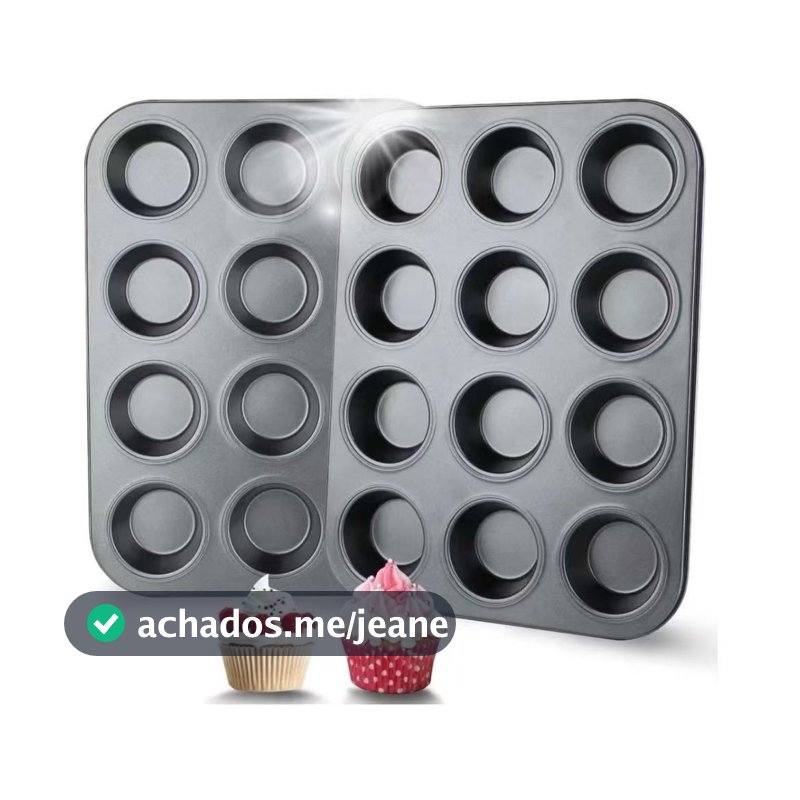 Forma Assadeira cupcake bolinhos 12 cavidades Forma de cupcake Forma de bolo antiaderente Forma pão