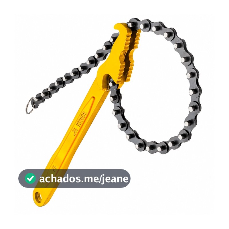 Chave Corrente Saca Filtro De Óleo Universal Ajustável Profissional Automotivo em Aço