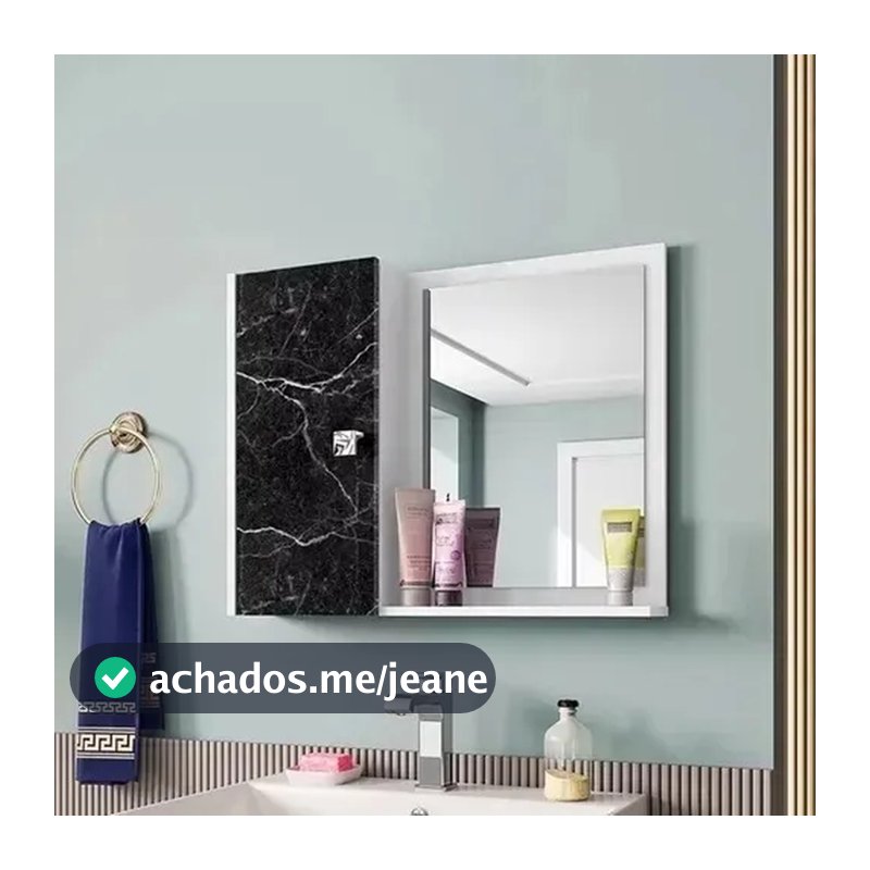 Armário Espelheira Para Banheiro Com Porta Genova - Várias Cores
