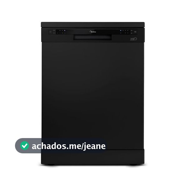 Lava Louças 14 Serviços Preta Midea