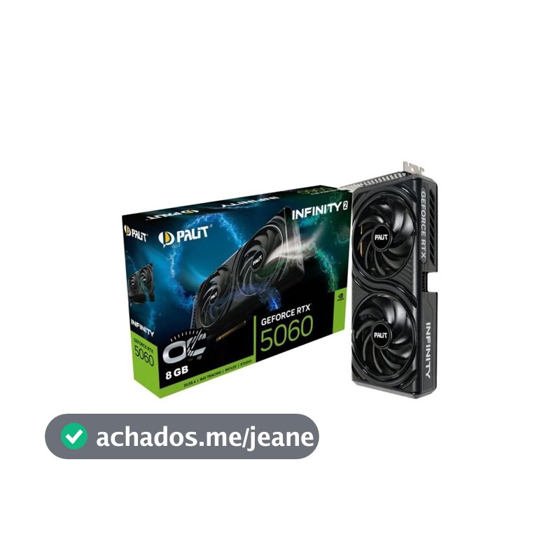 Placa de Vídeo NVIDIA GeForce PALIT RTX5060 8GB  INFINITY 2 OC GDDR7 - 0120111-01