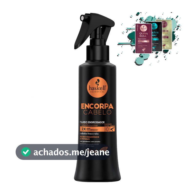 Fluido Finalizador Haskell Encorpa Cabelo 120ml